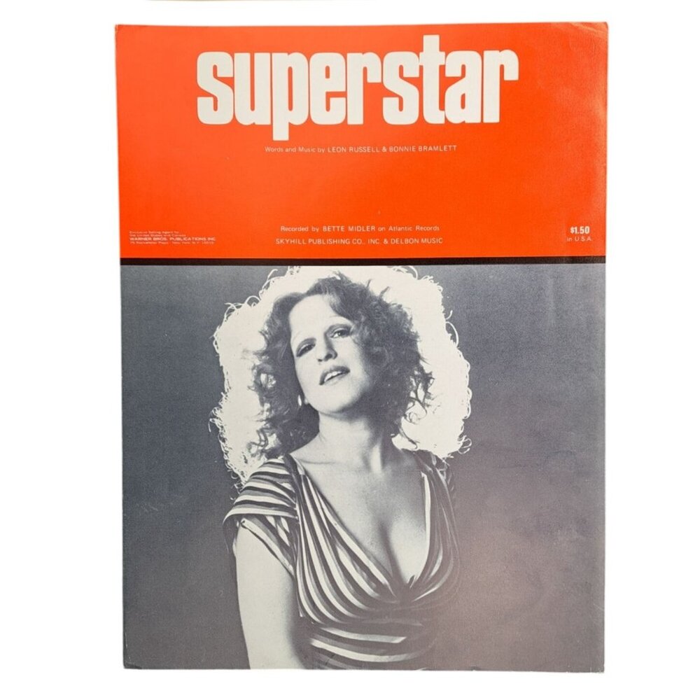Vintage Bette Midler Sheet Music Lot Of 4 Superstar In The Mood You Want Dance - Picture 2 of 15